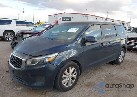 2016 Kia Sedona Lx из США, поврежденный, VIN KNDMB5C17G6093118